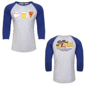 MENS - EMOTICON RAGLAN SHIRTS- NAVY BLUE