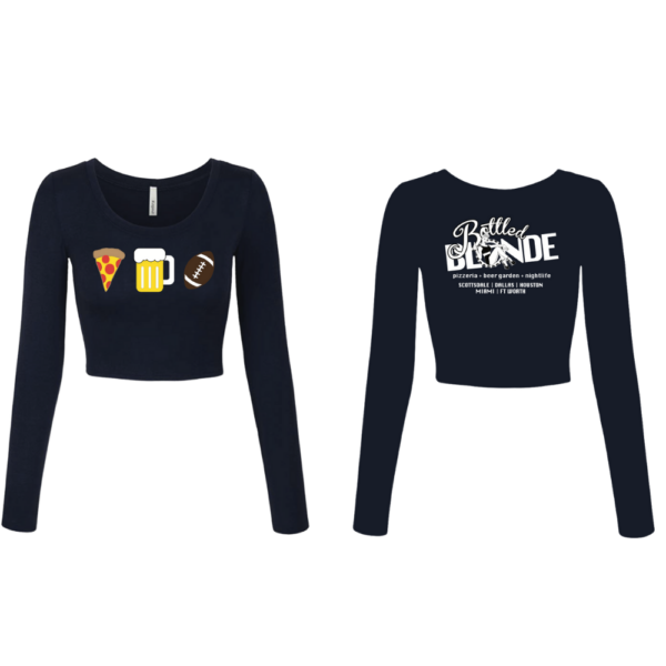 WOMENS - Long Sleeve Football -Midnight Navy