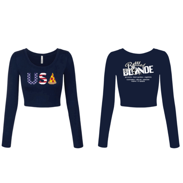 WOMENS - Long Sleeve USA -Midnight Navy