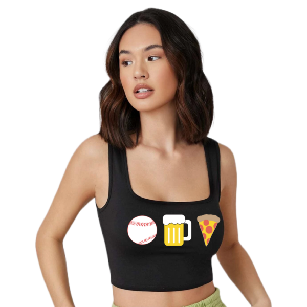 Baseball Crop Top