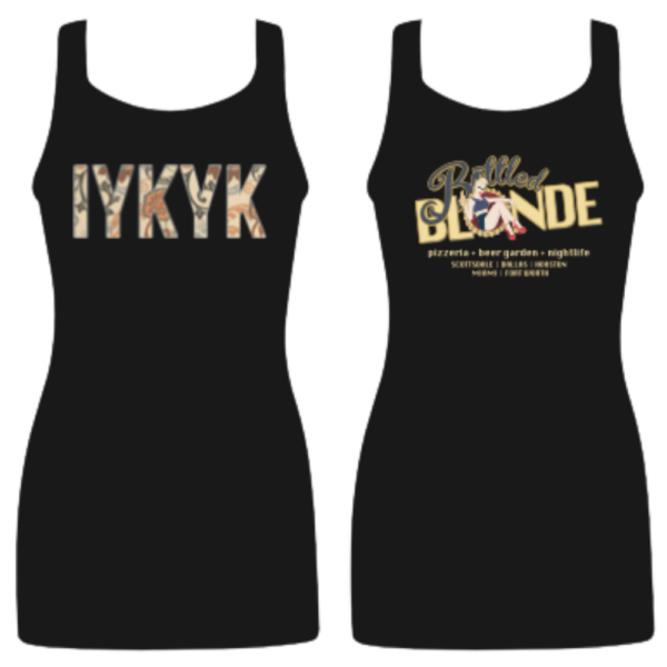 Womens Tanks IYKYK Black