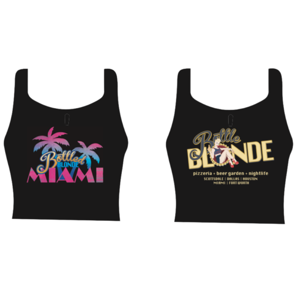 Womens Crop Top Miami Black